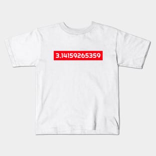 π In Numbers (3.14159265359) Kids T-Shirt